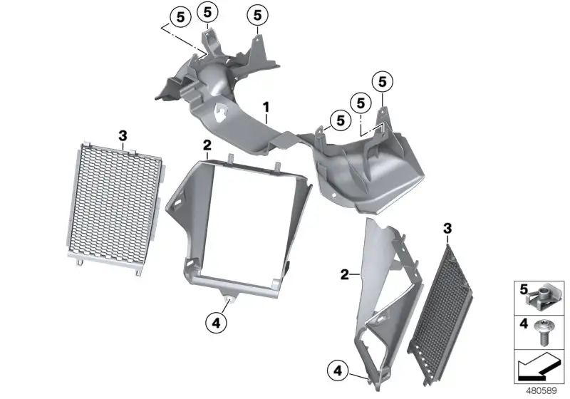 BMW Gabelabschottung K50 46638556657