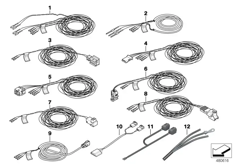 BMW Rep.-Kabel Airbagsystem E60 E61 E63 E64 E81 E82 E87 E88 E90 E
