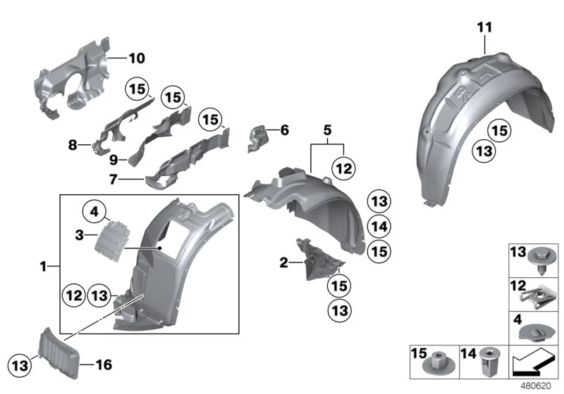 BMW Drehclip E84 E89 51757230845