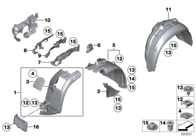 BMW Drehclip E84 E89 51757230845