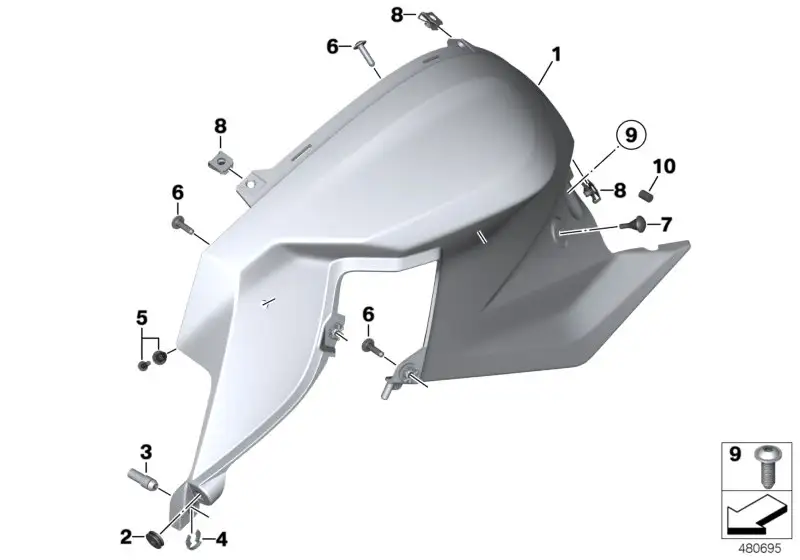BMW Puffer K70 K71 K72 K73 K75 46632301767 - Bildposition 10