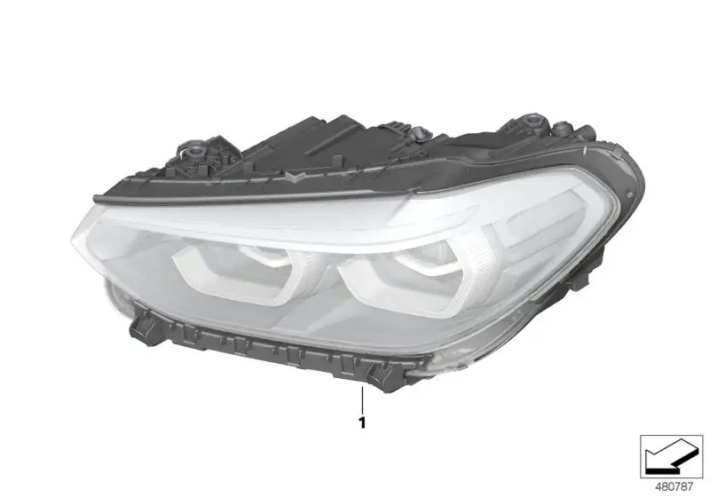 BMW Scheinwerfer LED AHL links 63117466121