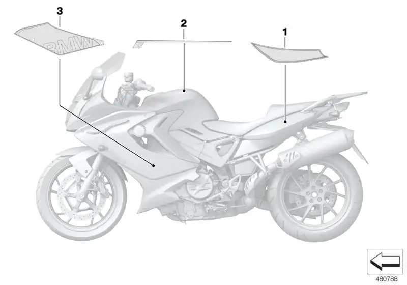 BMW Dekor Heckseitenteil links K71 51148525087