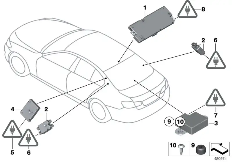 BMW Antennenverstärker Diversity F01 F02 F10 65209346798 - 5er, 7