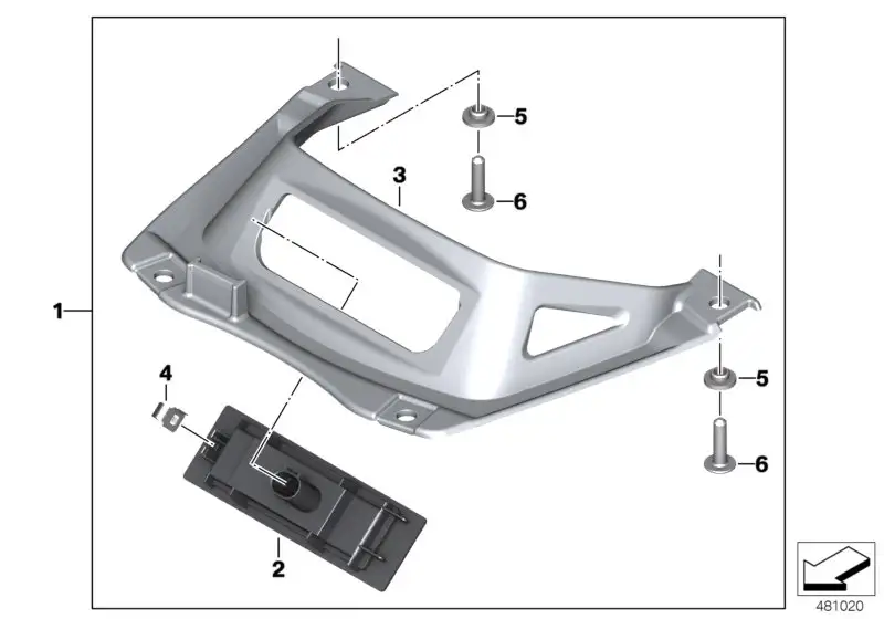 BMW Aufnahme Bodenbeleuchtung K48 K61 63177727587