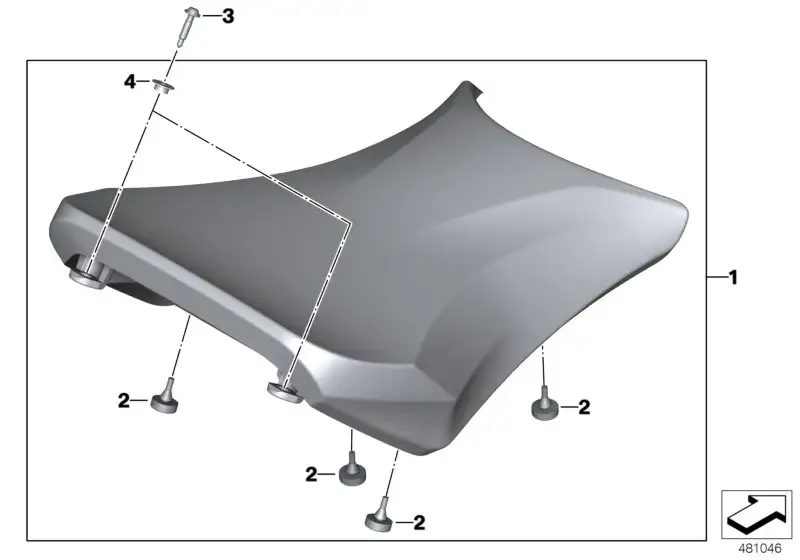 BMW Sitzbank K47 52538534346 - Bildposition 01