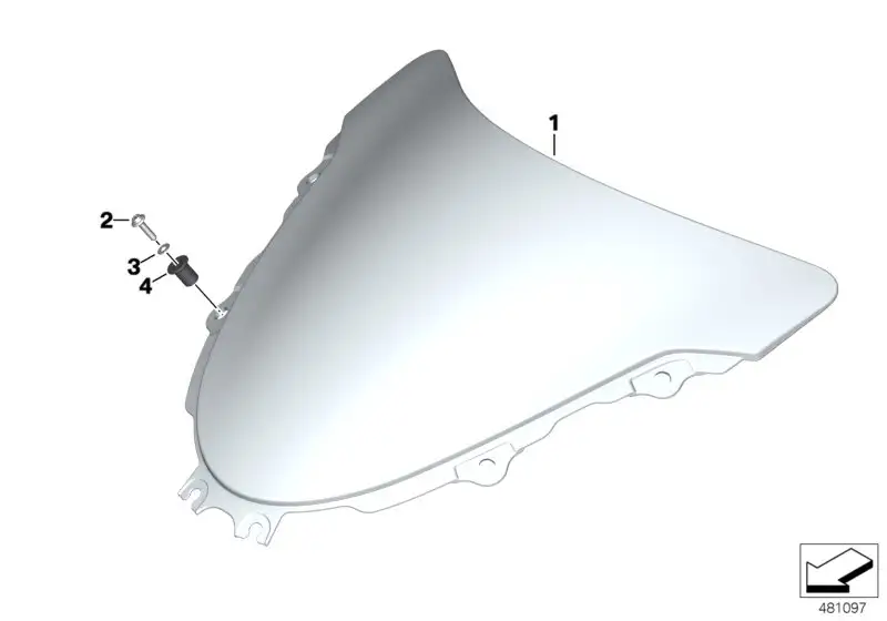 BMW Windschild K32 46638558746