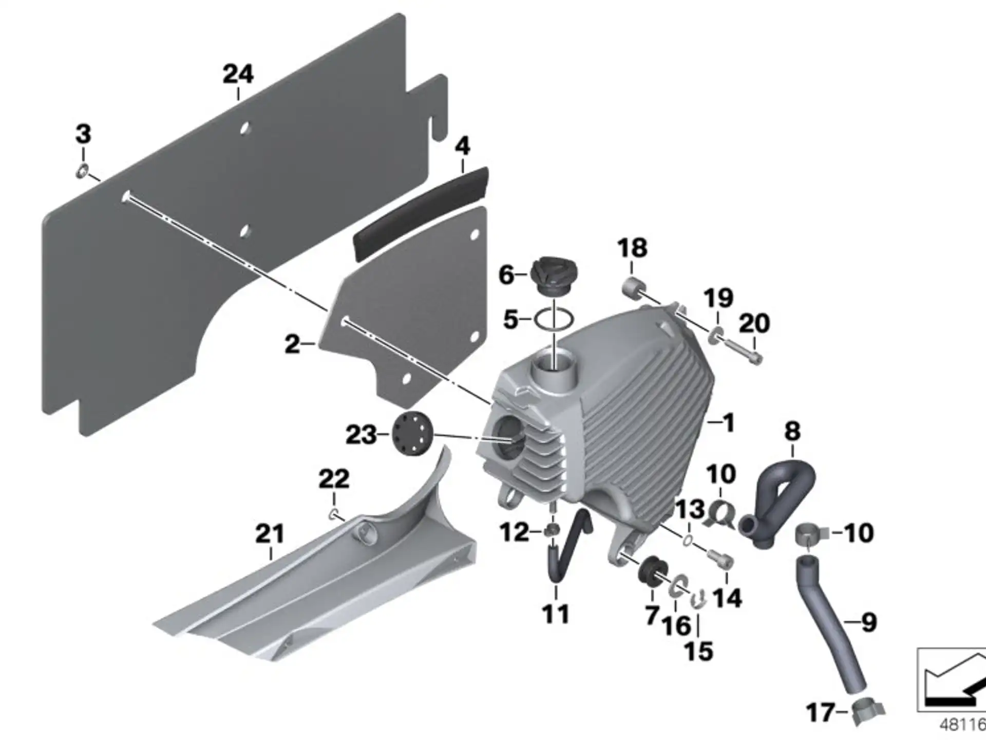 BMW ISA-Schraube mit Scheibe A67 A73 E60 E61 E63 E64 E90 E92 E93 K21 K22 K23 K25 K25H K26 K27 K28 K29 K32 K33 K42 K46 K47 K49 R13 07129905538