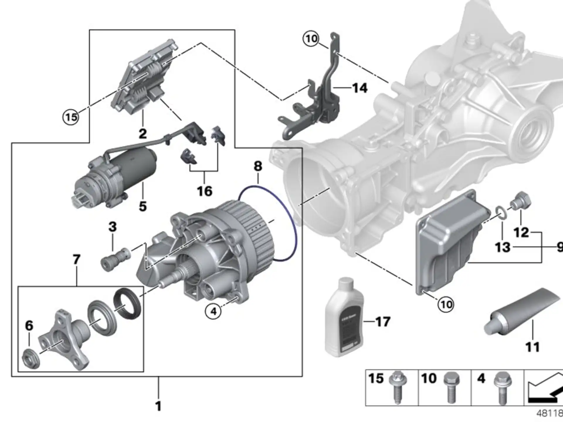 BMW HOK Öl F39 F20 F44 F45 F46 F48 F54 F60 83222413513