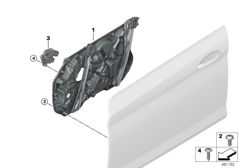 BMW Träger Tür vorne rechts F90 G30 G31 51337487086