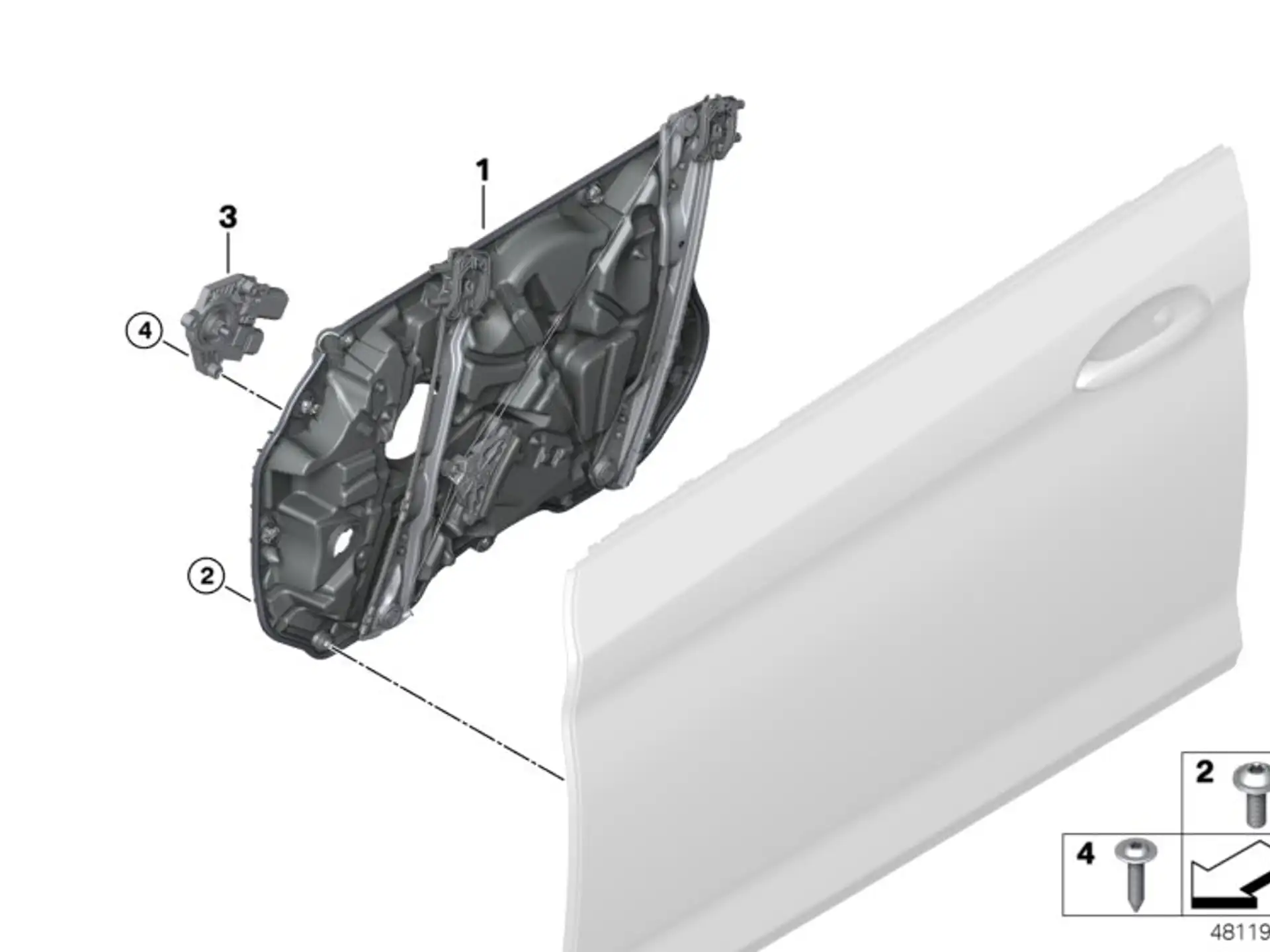 BMW Träger Tür vorne rechts F90 G30 G31 51337487086