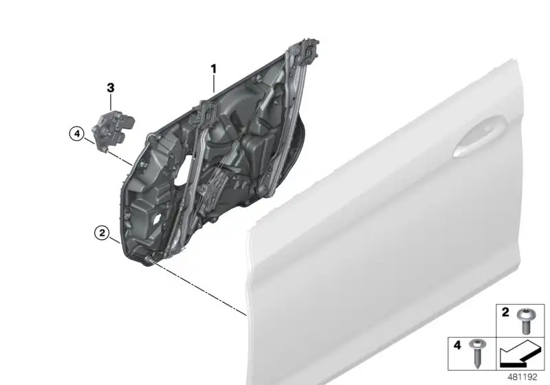 BMW Träger Tür vorne rechts F90 G30 G31 51337487086
