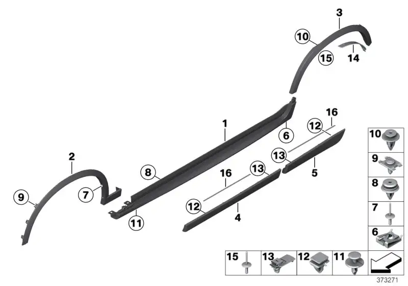 BMW Scheuerschutzfolie F25 F26 51477372506 - Bildposition 16