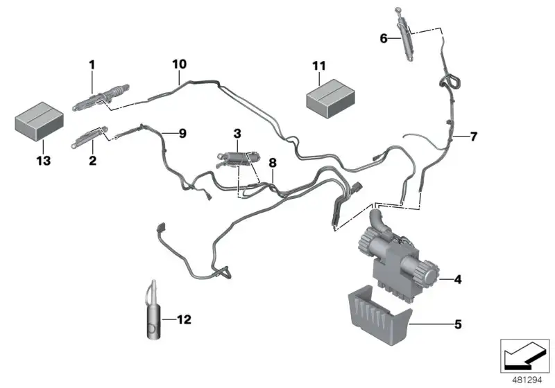 BMW Befestigungssatz Hydraulik E93 54377175584