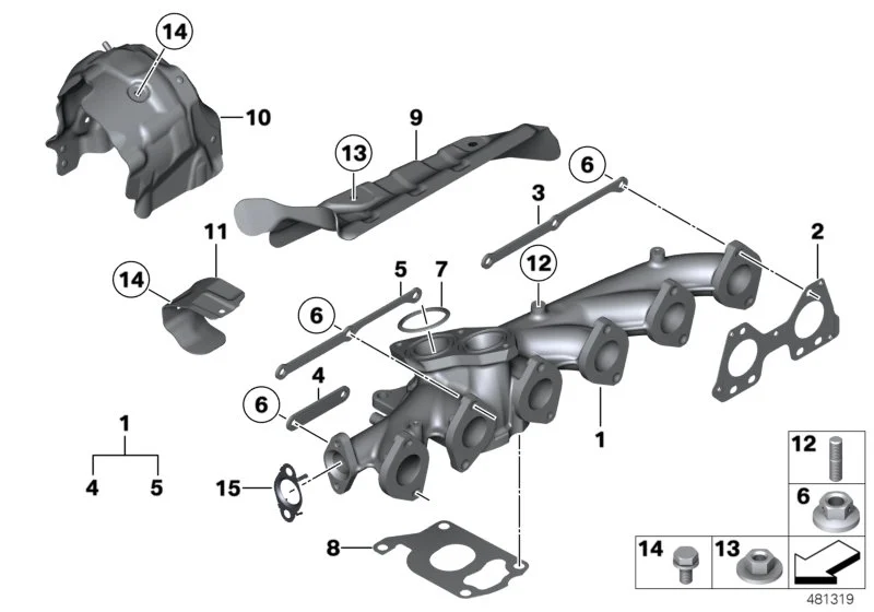 BMW Dichtung Metall E70 E71 F01 F06 F07 F10 F11 F12 F13 F15 F16 F25 F26 F30 F31 F32 F33 F34 F36 11627805457