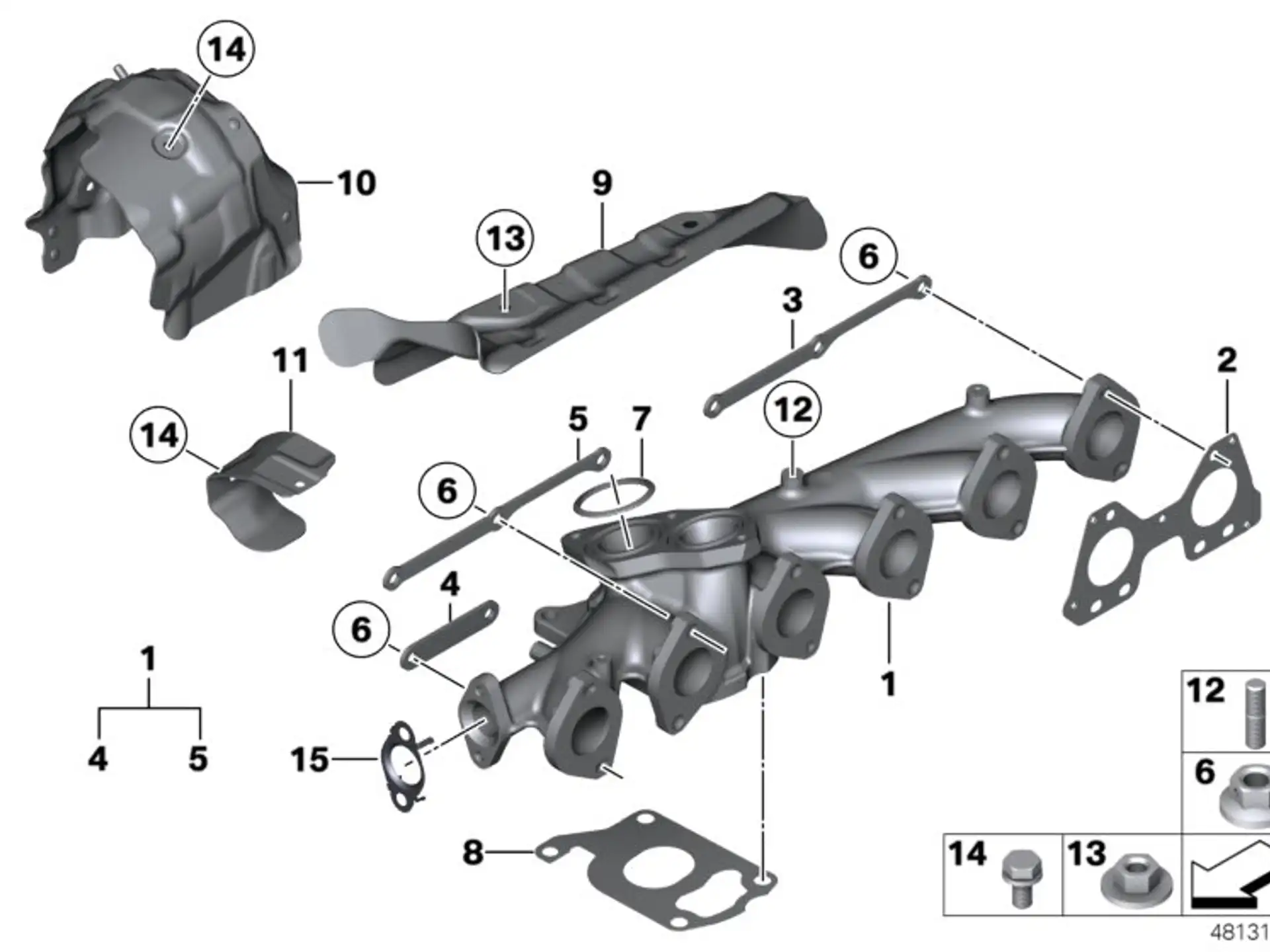 BMW Dichtung Metall E70 E71 F01 F06 F07 F10 F11 F12 F13 F15 F16 F25 F26 F30 F31 F32 F33 F34 F36 11627805457