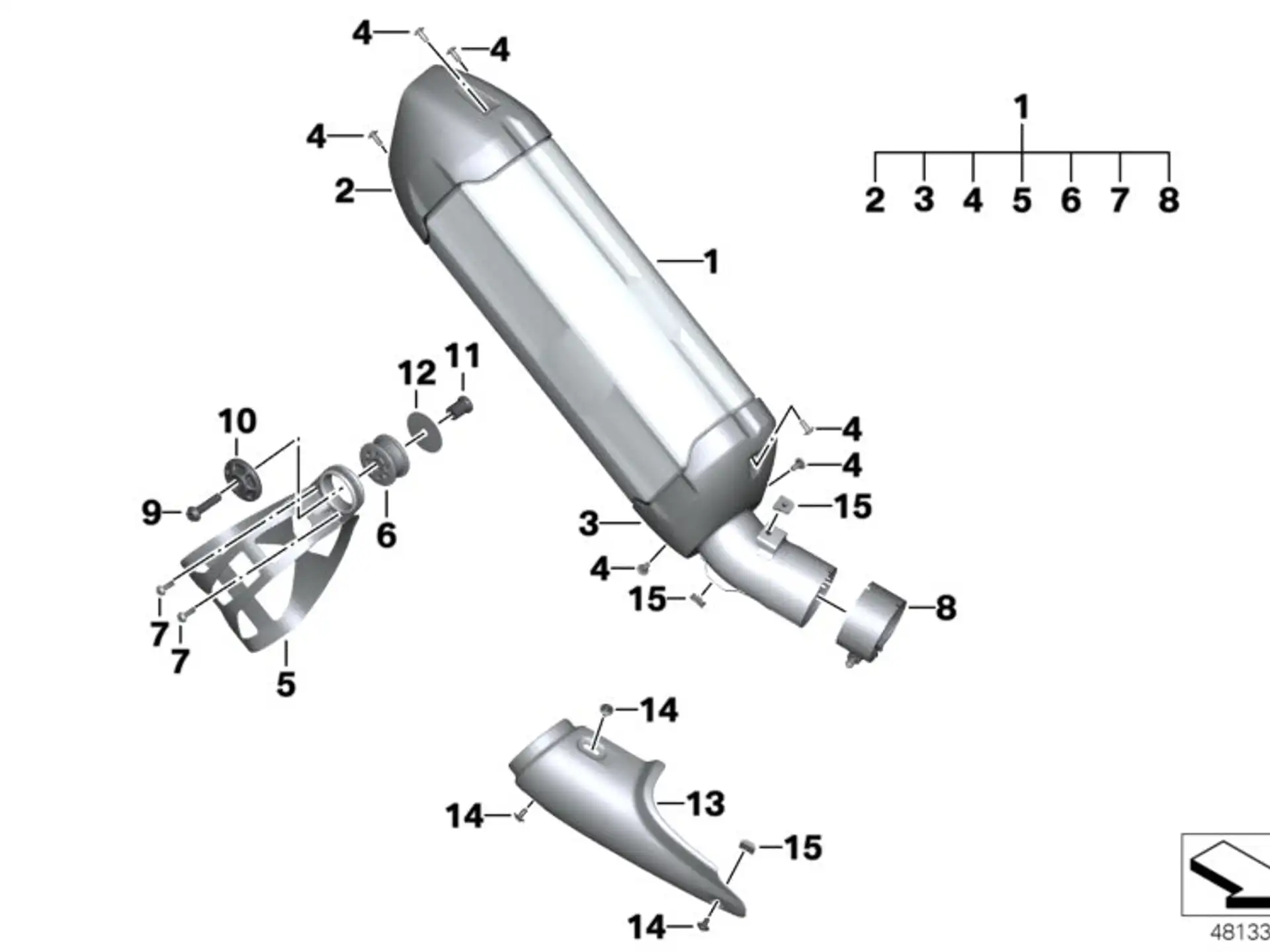 BMW Karosserieschraube ohne Bund K21 K22 K23 K32 K33 K34 K46 K47 K48 K49 K50 K51 K52 K53 K54 K61 K80 K81 K82 K83 K84 18518529128