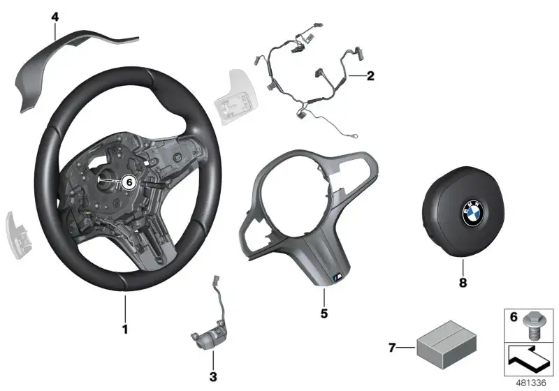 BMW M Sportlenkrad Leder 32308094544