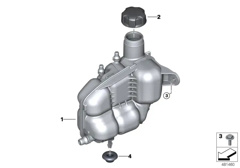 BMW Ausgleichsbehälter F39 F20 F44 F45 F46 F48 F54 F55 F56 F57 F6