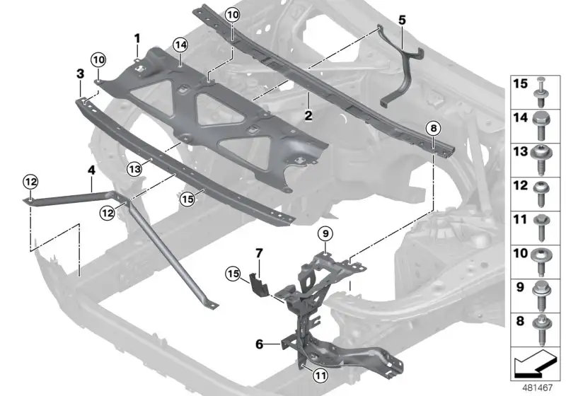 BMW Querverbindung vorn G11 G12 G32 51647357207