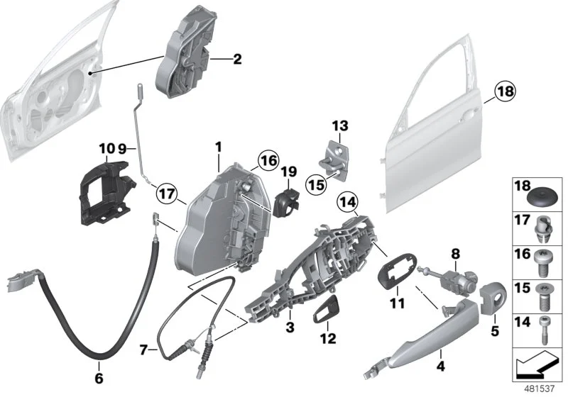 BMW Abdeckung links E84 E90 E91 F30 F31 F80 51217185561