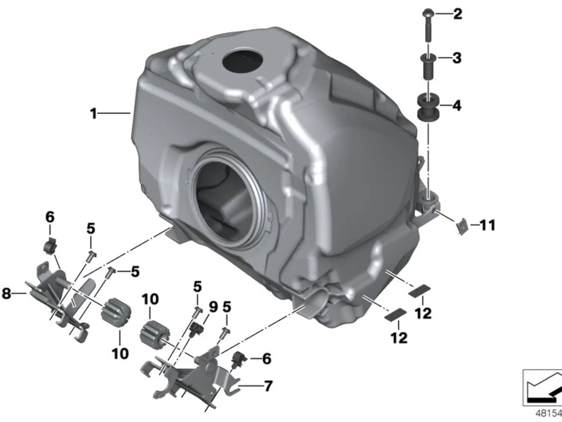 BMW Puffer K26 K27 K29 K30 K40 K43 K44 K48 K49 K50 K51 K52 K53 K54 K61 K69 K80 K81 K82 R21 R21A R22 R28 16112323615