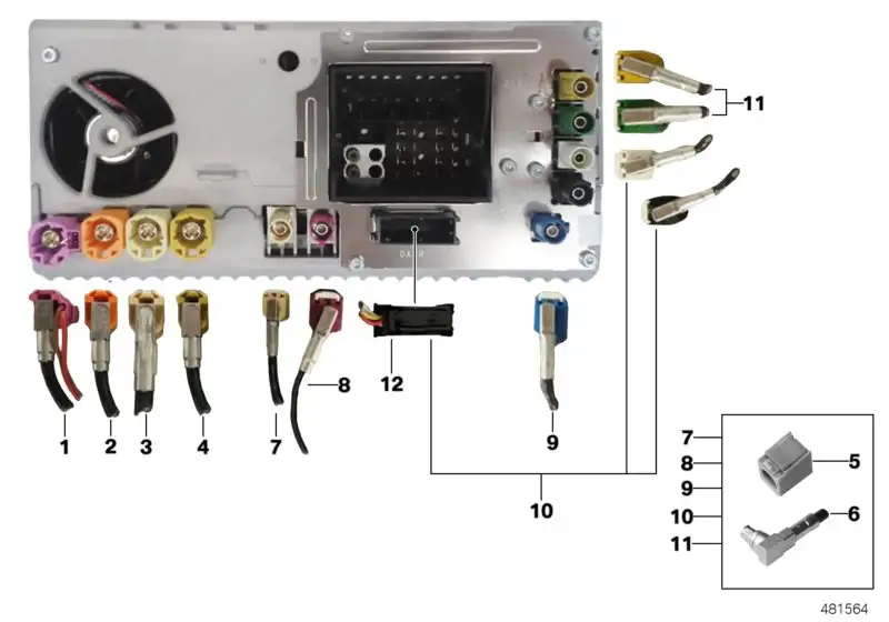 BMW Rep.-Leitung WLAN Kabelantenne F25 F26 61119395885