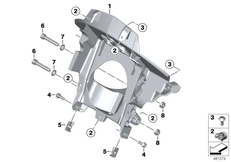 BMW Frontträger K02 46638560403