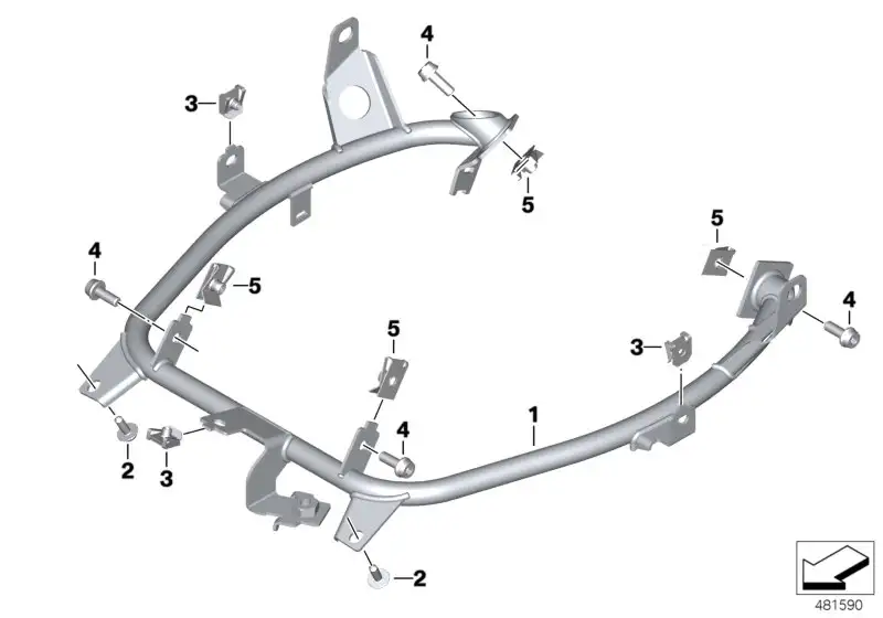 BMW Halter Frontträger K02 46638560404