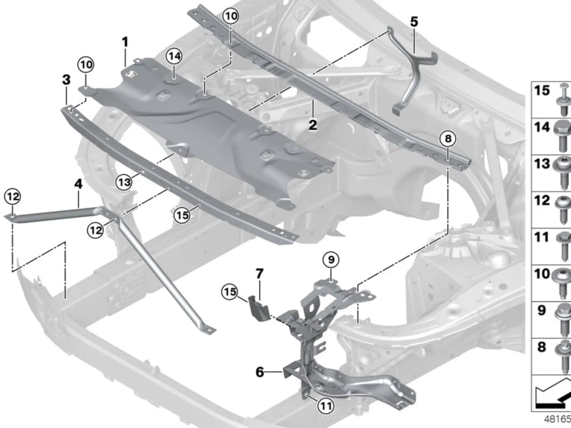 BMW V-Stütze F91 G11 G12 G14 G30 G31 G32 51647409749