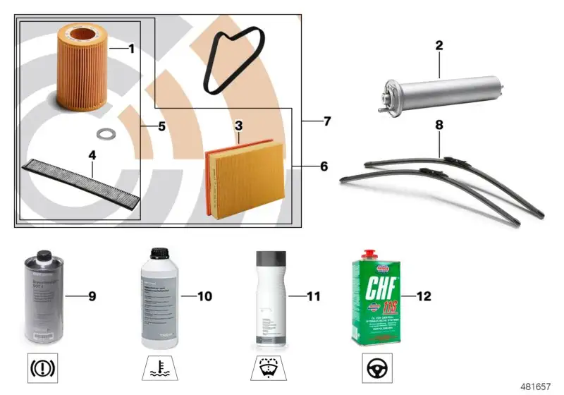 BMW Mikrofilter/Aktivkohlefilter R50 R55 R56 R57 R58 R59 R60 R61