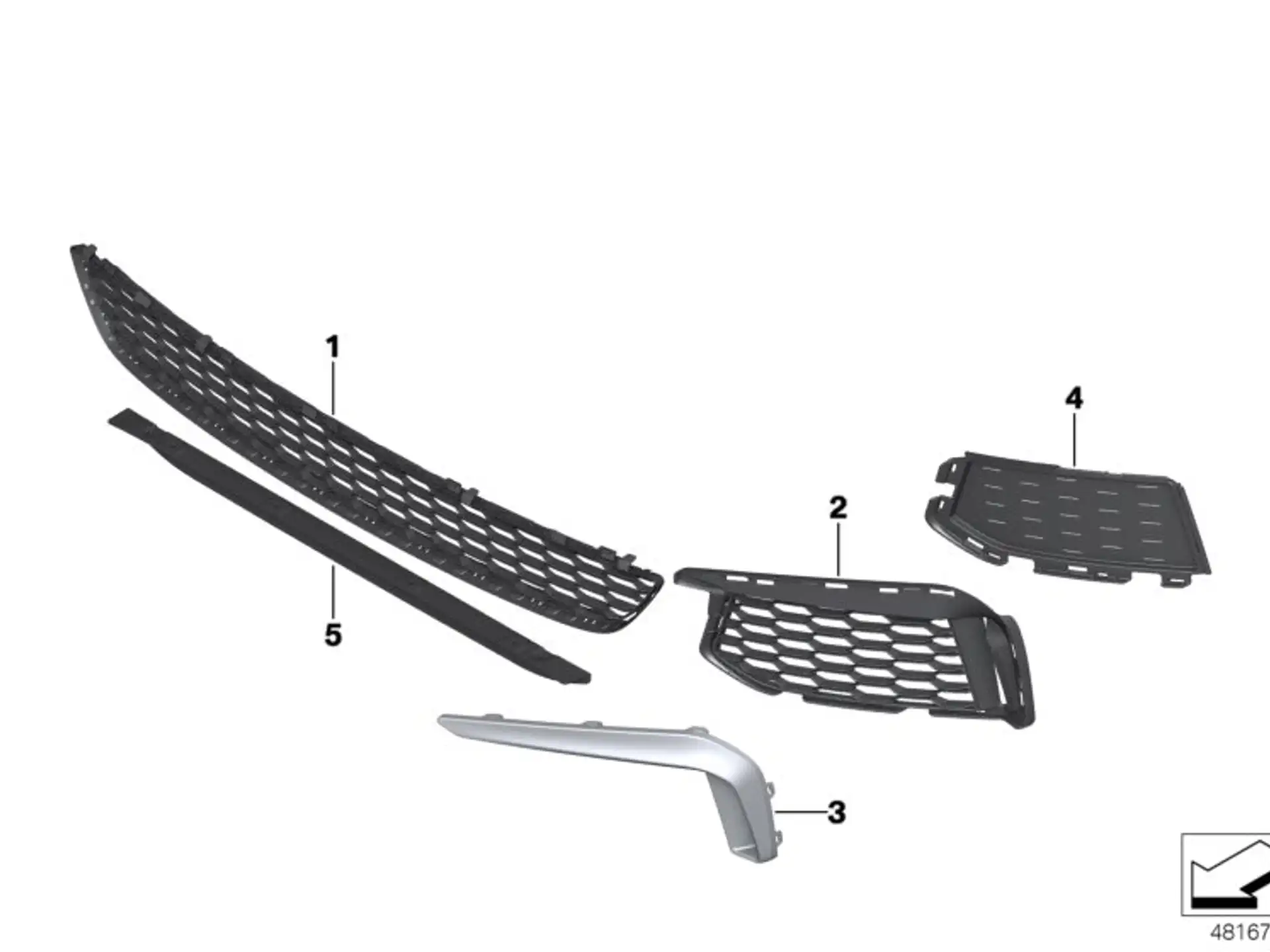 BMW Zierblende rechts 51118064980