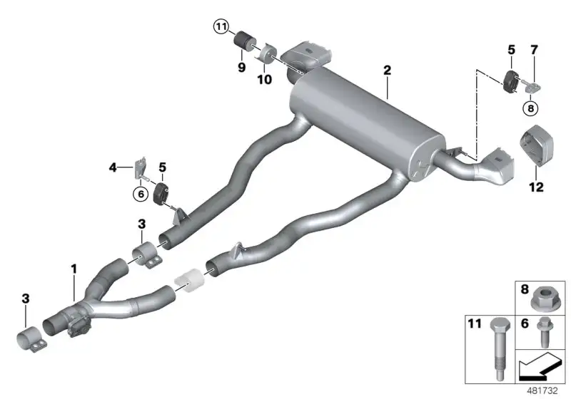 BMW Nachschalldämpfer 18308594035 - Bildposition 02
