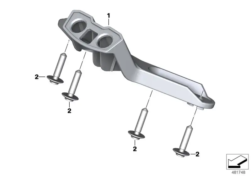 BMW Halter Instrumentenkombination K22 K23 K33 46638558380