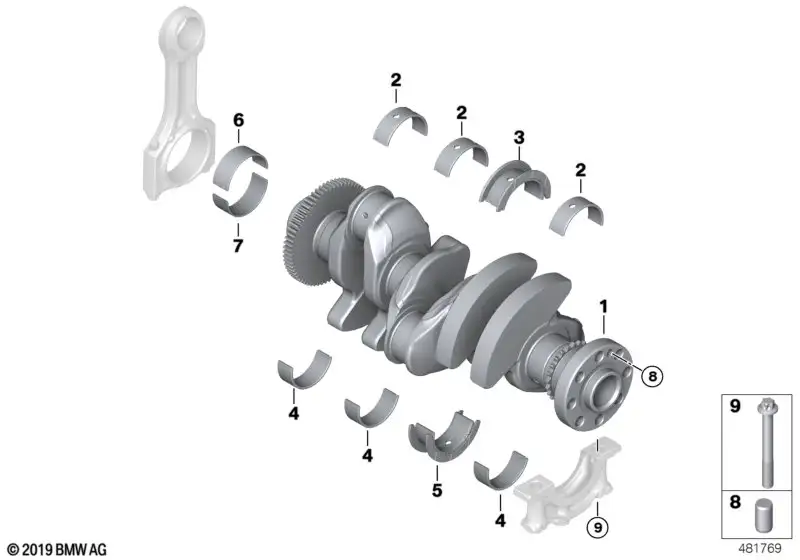 BMW Kurbelwelle F39 F20 F44 F45 F46 F48 F54 F55 F56 F57 F60 11218