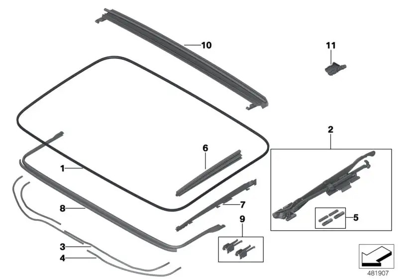 BMW Windabweiser G31 G32 54107474471
