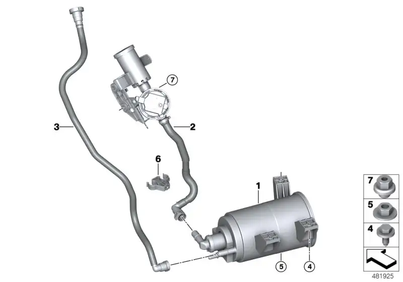 BMW Aktivkohlefilter F97 F98 G01 G02 16137459686