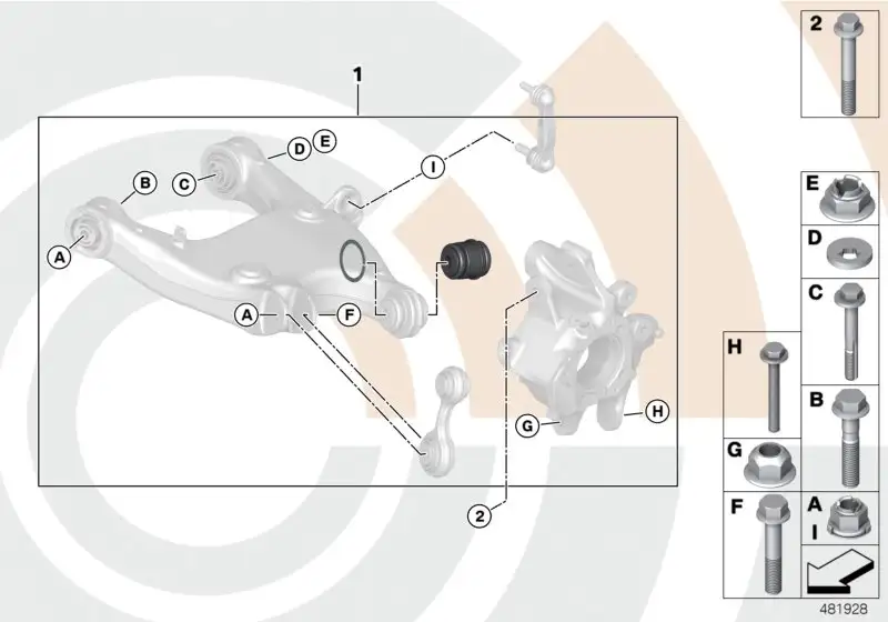 BMW Reparatursatz Kugelgelenk F04 F06 F07 F10 F11 F12 F13 3332245