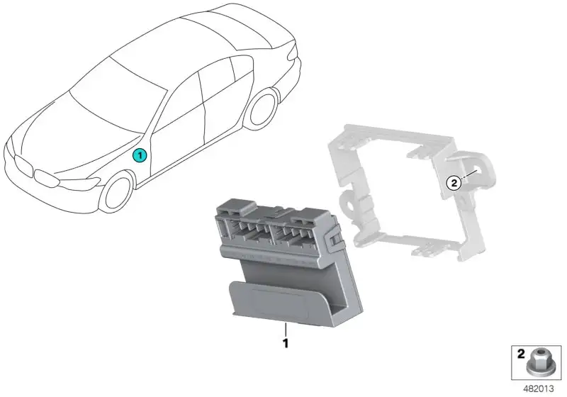 BMW Trägerrahmen 61139368538