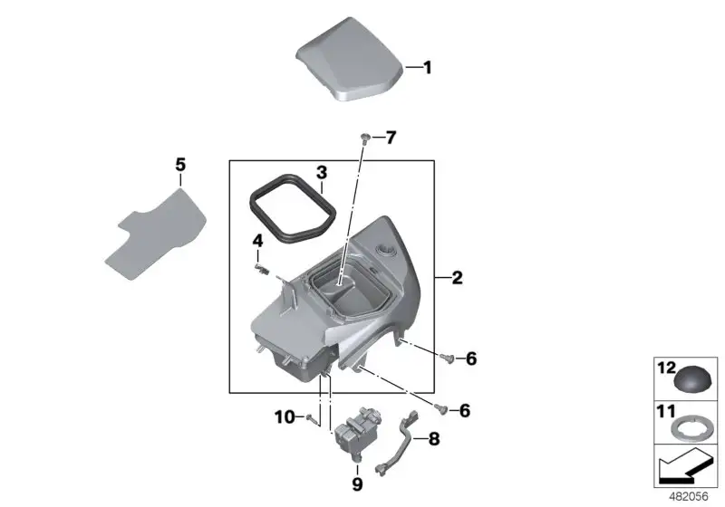 BMW Einleger links K52 46638552087