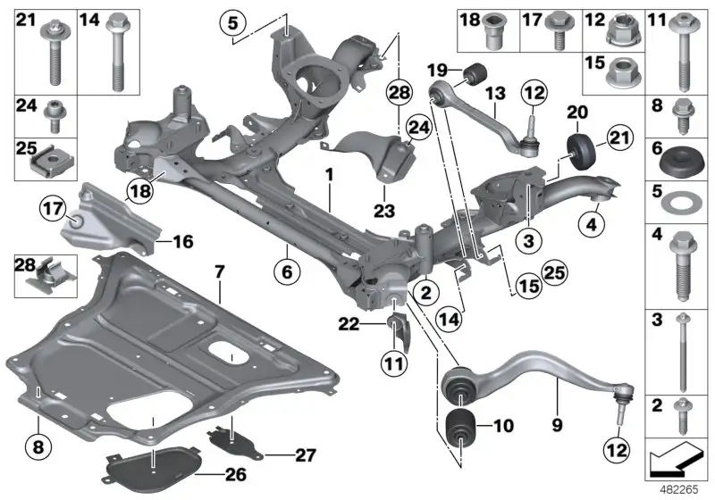 BMW Versteifungsplatte 31106863798