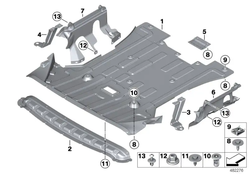 BMW Halter rechts F25 F26 51757213678
