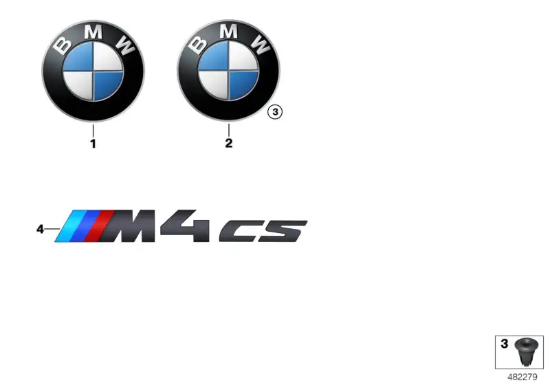 BMW Schriftzug F82 51148074559 - 4er F82