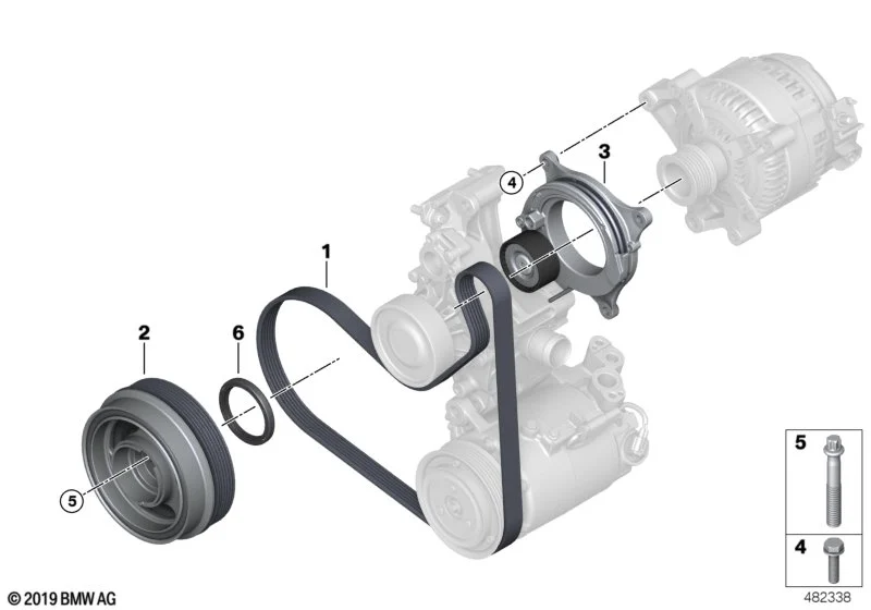 BMW Keilrippenriemen G01 G02 G05 G06 G07 G11 G12 G14 G15 G16 G20 G21 G28 G29 M40i G30 G31 G32 11288650740
