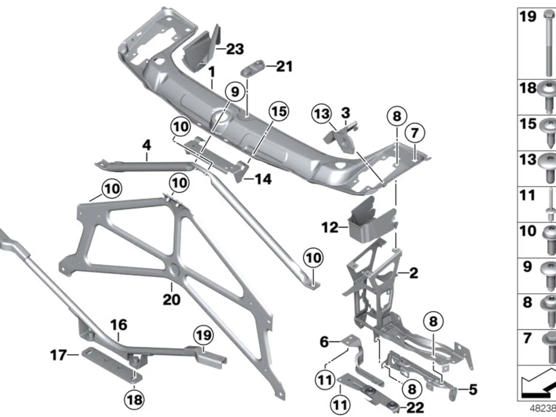 BMW Flachkopfschraube 07119908042