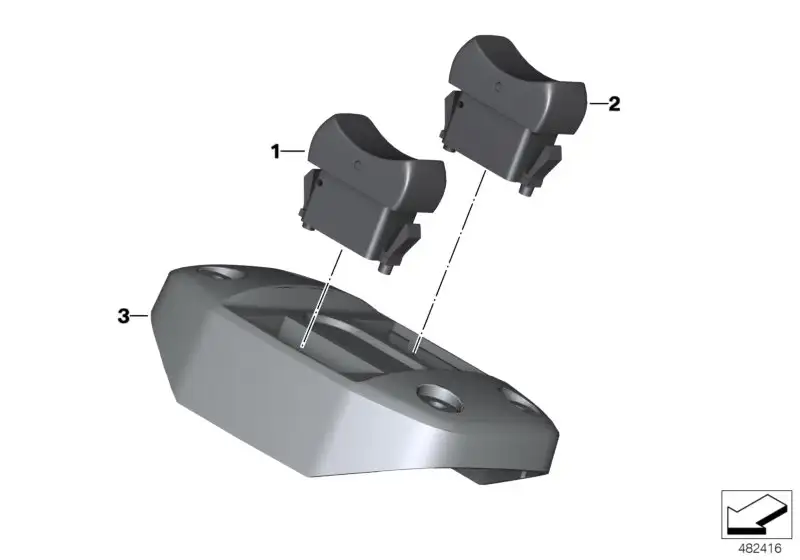 BMW Schalter Licht K26 61317689823 - R131, K26 / Bildposition 01