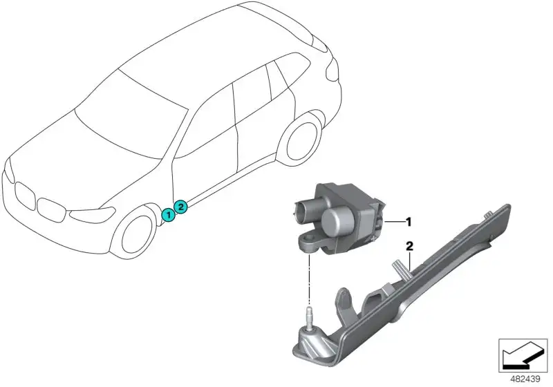 BMW Halter Lichtmodul links G01 G02 63177483697 - X3 G01