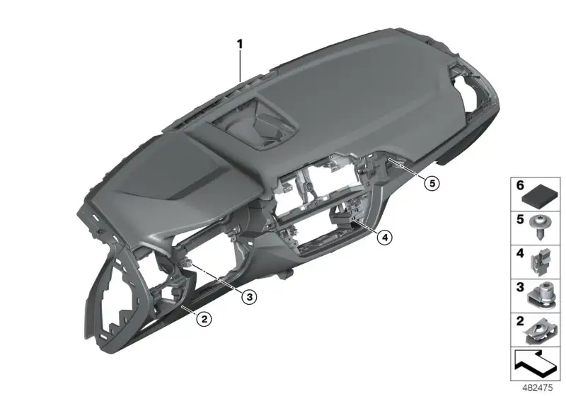 BMW Instrumententafel Sensatec 51457937954 - Bildposition 01