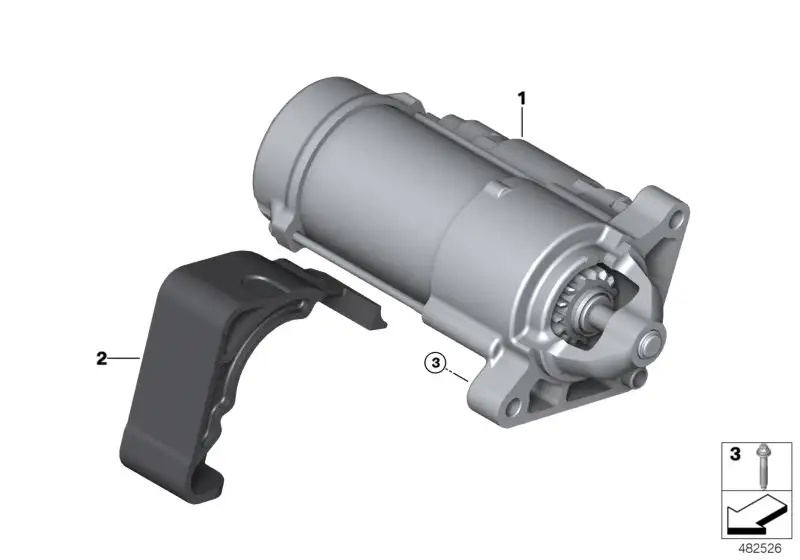 BMW Anlasser F39 F20 F44 F45 F46 F48 F54 F55 F56 F57 F60 12418658