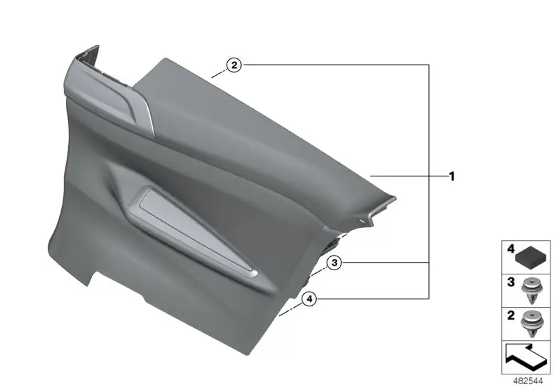 BMW Clip mit Dichtscheibe E70 E71 E72 F82 F85 F86 07147978862 - 4